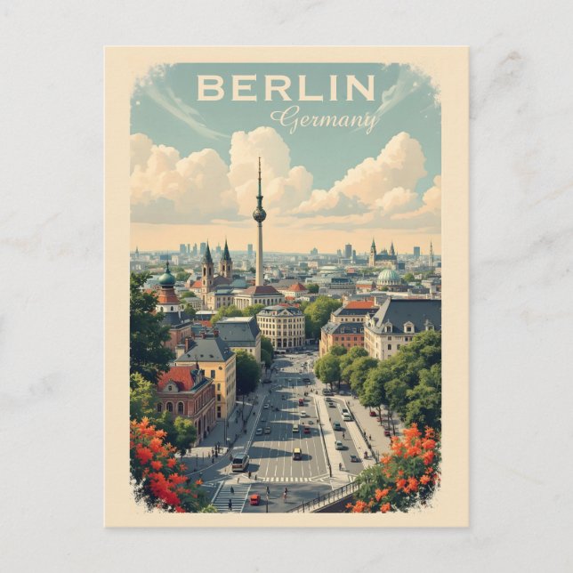 Postal Personalizado Textos Berlín, Alemania (Anverso)