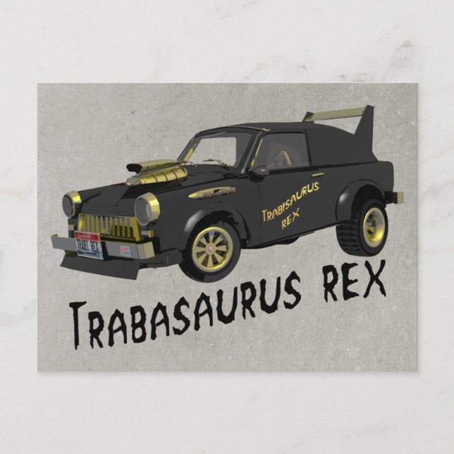 Postal Personalizado Trabant Car de Alemania Oriental (Anverso)