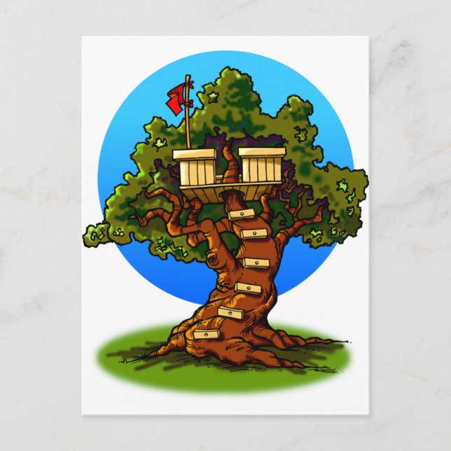 Postal Personalizado Treehouse (Anverso)