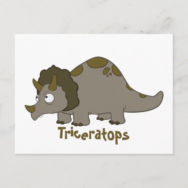Postal Personalizado Triceratops (Anverso)