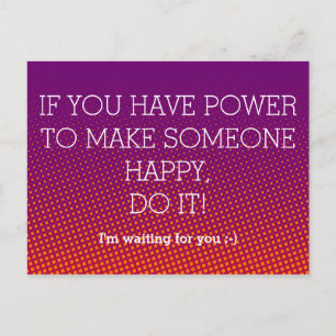 Postal Personalizado tu divertido dicho o sabiduría