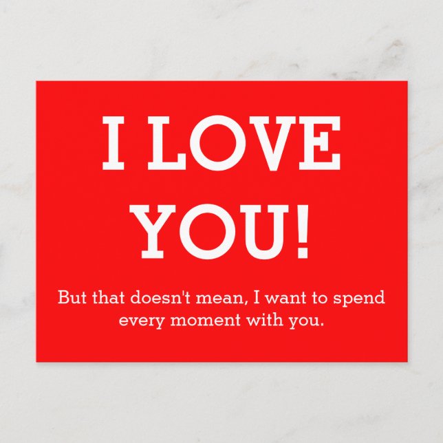 Postal Personalizado tu divertido dicho o sabiduría (Anverso)