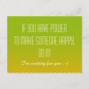 Postal Personalizado tu divertido dicho o sabiduría