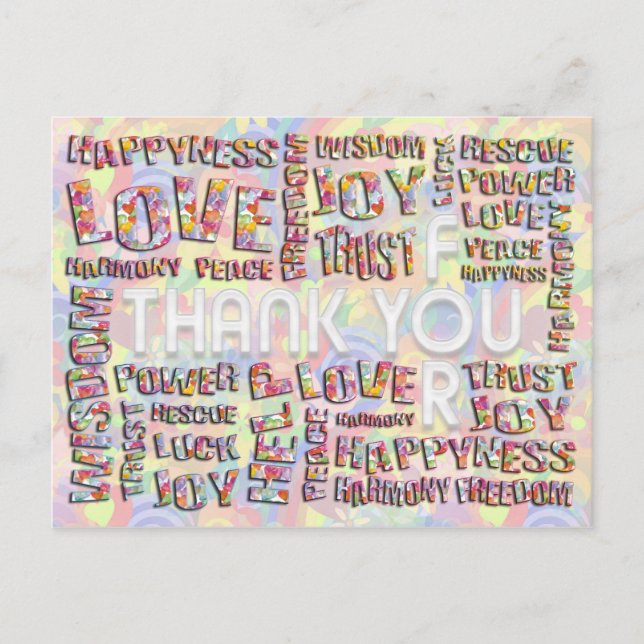 Postal Personalizado tu texto, signo, imagen y fondo (Anverso)