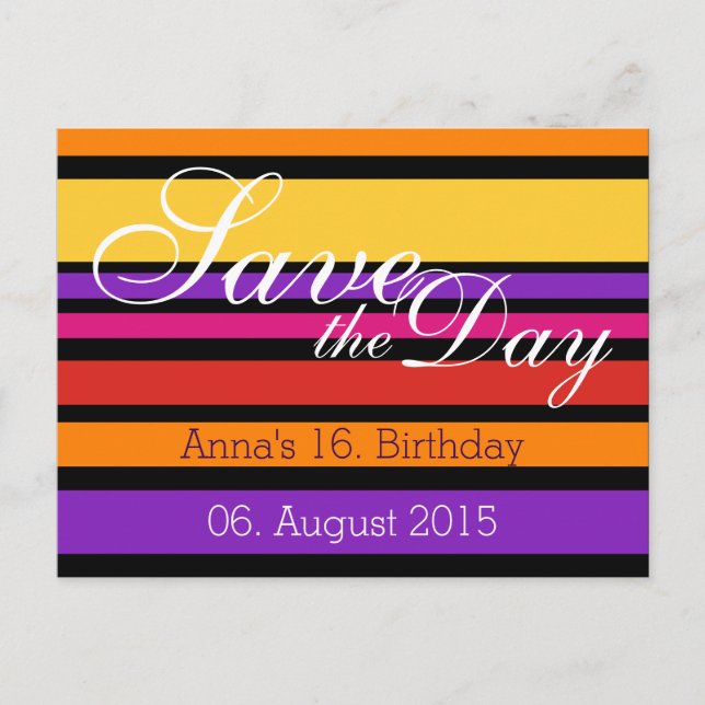 Postal Personalizado tu texto, signo, imagen y fondo (Anverso)