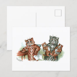 Postal Personalizado Twin Kittens