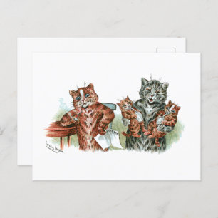 Postal Personalizado Twin Kittens