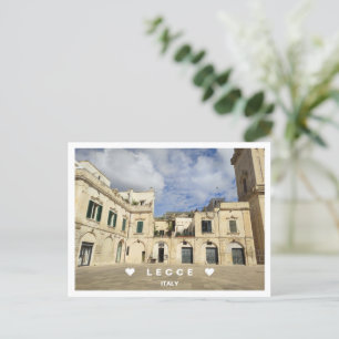 Postal Personalizado, una vista de Lecce , Puglia, Italia