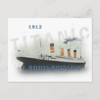 Postal Personalizado Vintage Textos Titanic