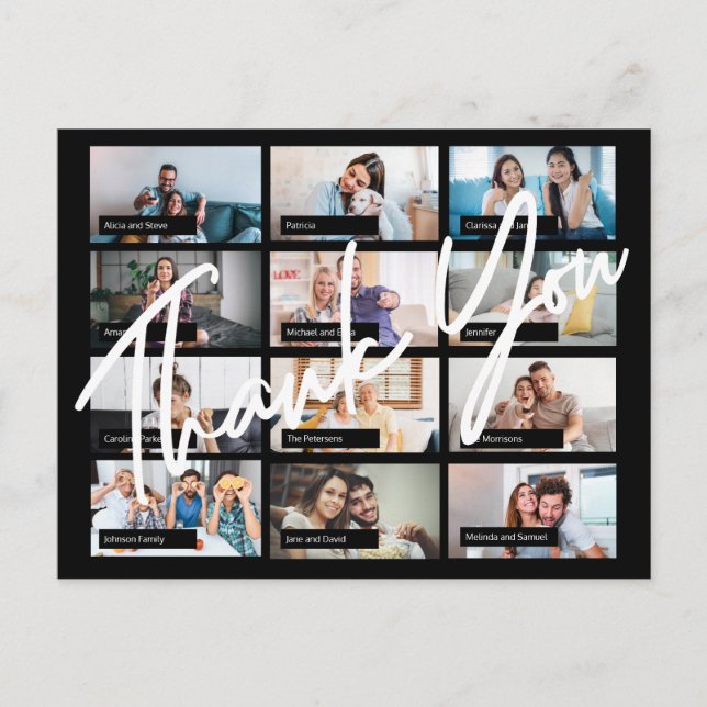 Postal Personalizado virtual de cumpleaños 12 foto gracia (Anverso)