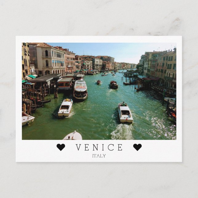 Postal Personalizado, vistas al Gran Canal, Venecia, Ital (Anverso)