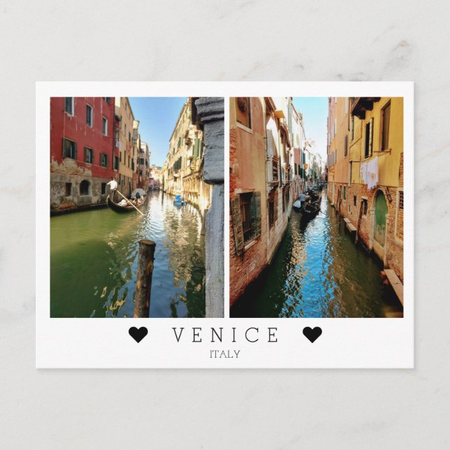 Postal Personalizado, vistas de la hermosa Venecia, Itali (Anverso)