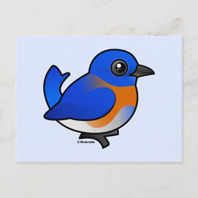 Postal Personalizado Western Bluebird (Anverso)