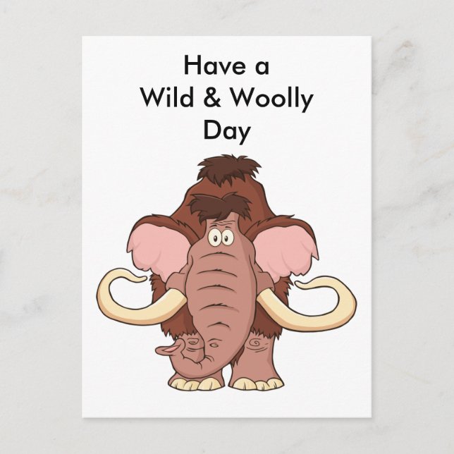 Postal Personalizado Wooly Mammoth (Anverso)