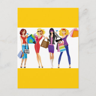 POSTAL PERSONALIZADOS CHICAS COMERCIALES VECTORES FASHION