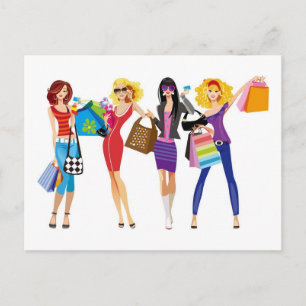 POSTAL PERSONALIZADOS CHICAS COMERCIALES VECTORES FASHION
