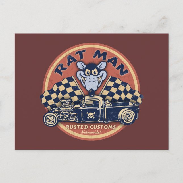 Postal Personalizados Rat Man Rusts (Anverso)