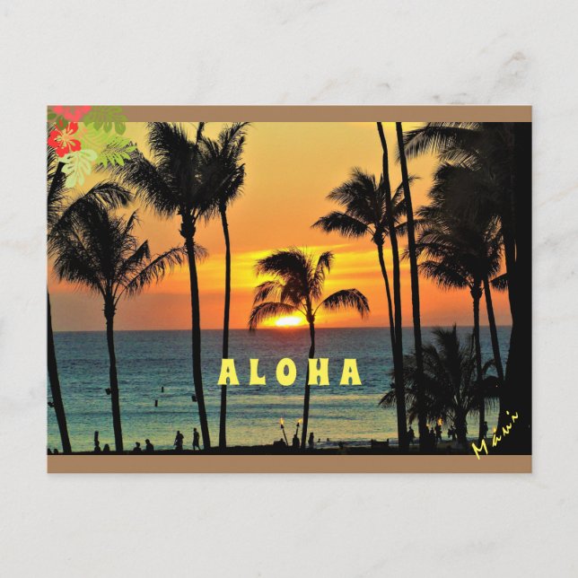 Postal Personalizar Aloha - Maui (Anverso)