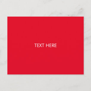 Postal personalizar, cambiar nombre texto rojo blanco