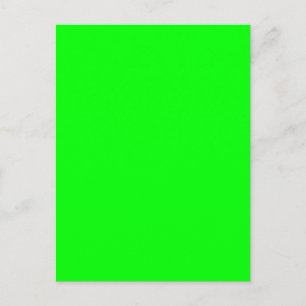 Postal Personalizar De Color De Neón De Fluo Verde Esto!