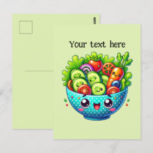 Postal Personalizar de verduras mixtas