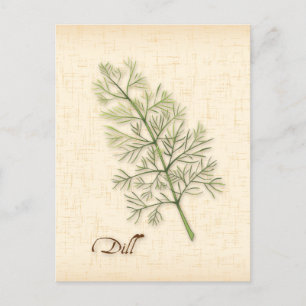 Postal Personalizar Dill Herb Postcard