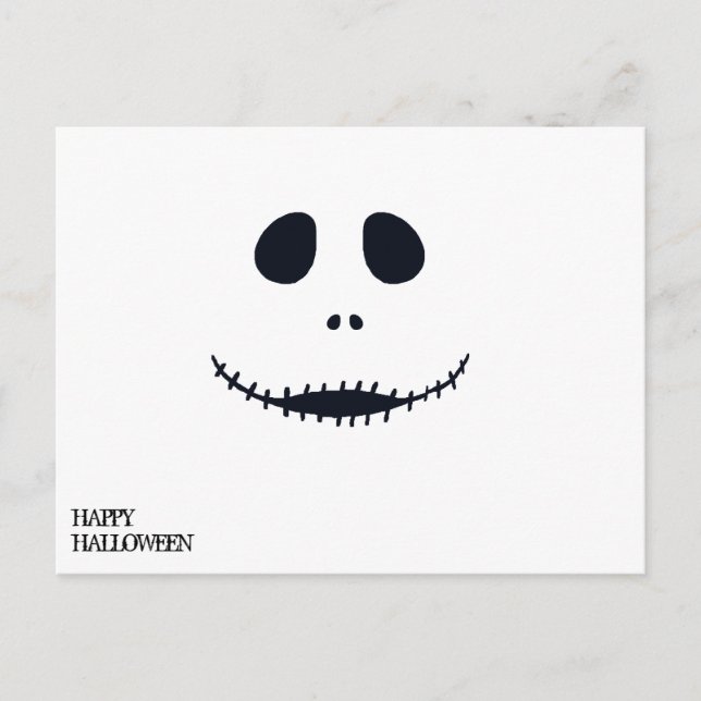 Postal Personalizar Guay Halloween Scary Face (Anverso)