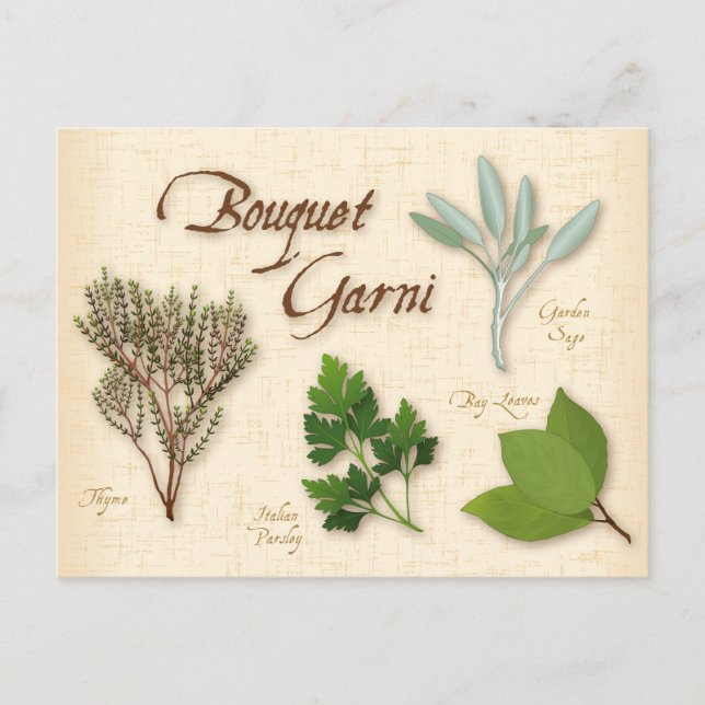 Postal Personalizar Herb Bouquet Postcard (Anverso)