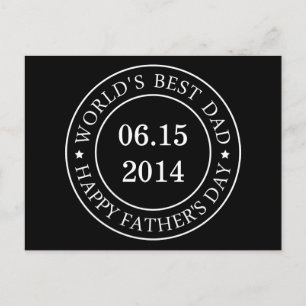Postal Personalizar la fecha de Personalizable - Feliz dí
