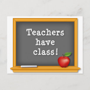 Postal Personalizar los maestros tienen clase: