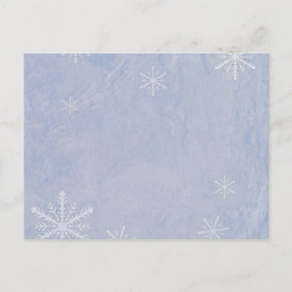 Postal PERSONALIZAR Papel copo de nieve 3 - Azul original