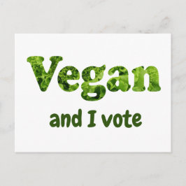 Postal Personalizar Vegan Activista Voter