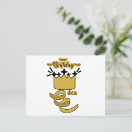 Postal  Personalized 9th Birthday King Crown Design