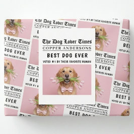 Postal Personalized “Best Dog Ever” Dog Newspaper
