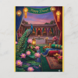 Postal Personalized Diwali Festival Postcard