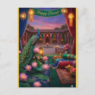 Postal Personalized Diwali Festival Postcard