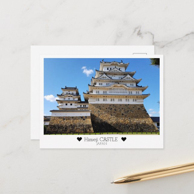 Postal Personalized, From Himeji Castle  with Love (Anverso/Reverso In Situ)