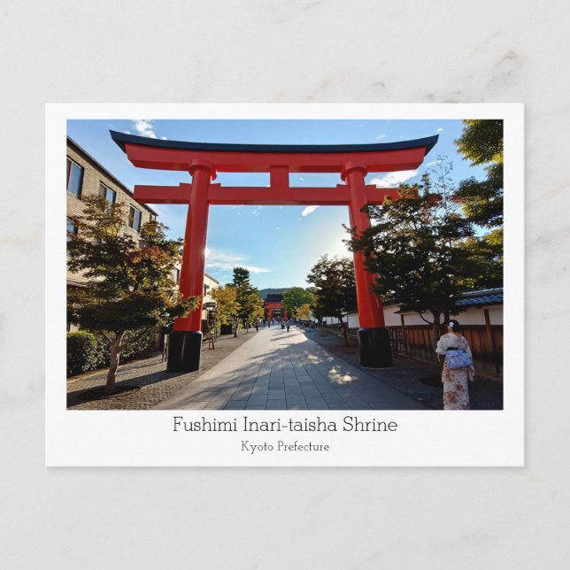 Postal Personalized, Fushimi Inari-taisha Shrine, Japan (Anverso)
