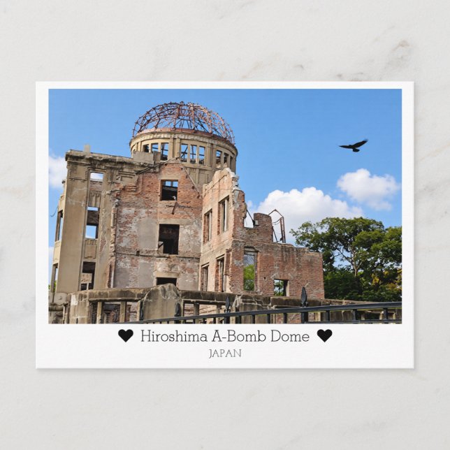 Postal Personalized, Greetings from Hiroshima, Japan (Anverso)