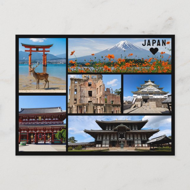 Postal Personalized, Greetings from Japan Postcard (Anverso)