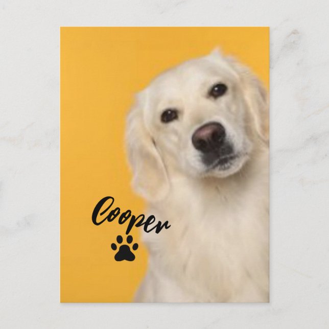 Postal Personalized Pet  Photo Dog Lover with Photo (Anverso)