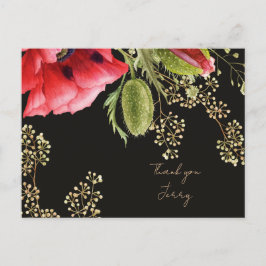 Postal Personalized Red Poppy