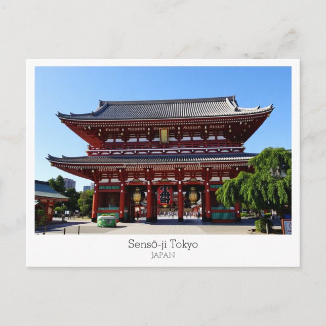 Postal Personalized, Sensō-ji Temple, TOKYO, Japan (Anverso)