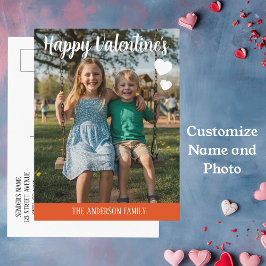 Postal Personalized Valentines Day Photo 