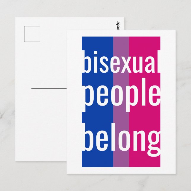 Postal personas bisexuales (Anverso / Reverso)