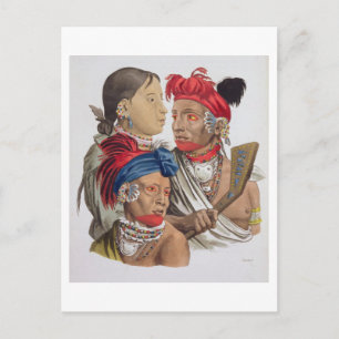 Postal Personas de la Nación Osagi, de 'Le Costume Ancie