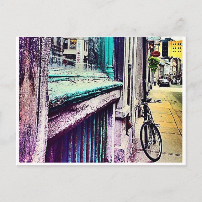 Postal Perspectiva vieux-Montréal (Anverso)