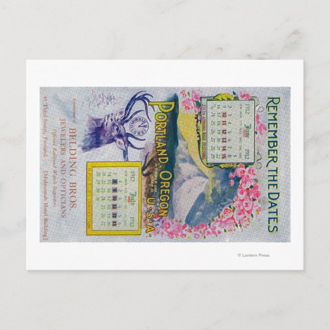 Postal Pertenecer a Bros. Anuncio de joyas (Anverso)