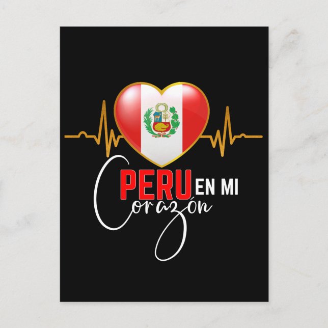Postal Perú en miCorazón Orgullo Peruano (Anverso)