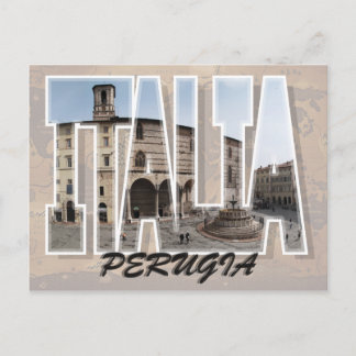 Postal Perugia, Italia Postcard